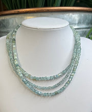 Precious and semiprecious gemstone choker necklaces