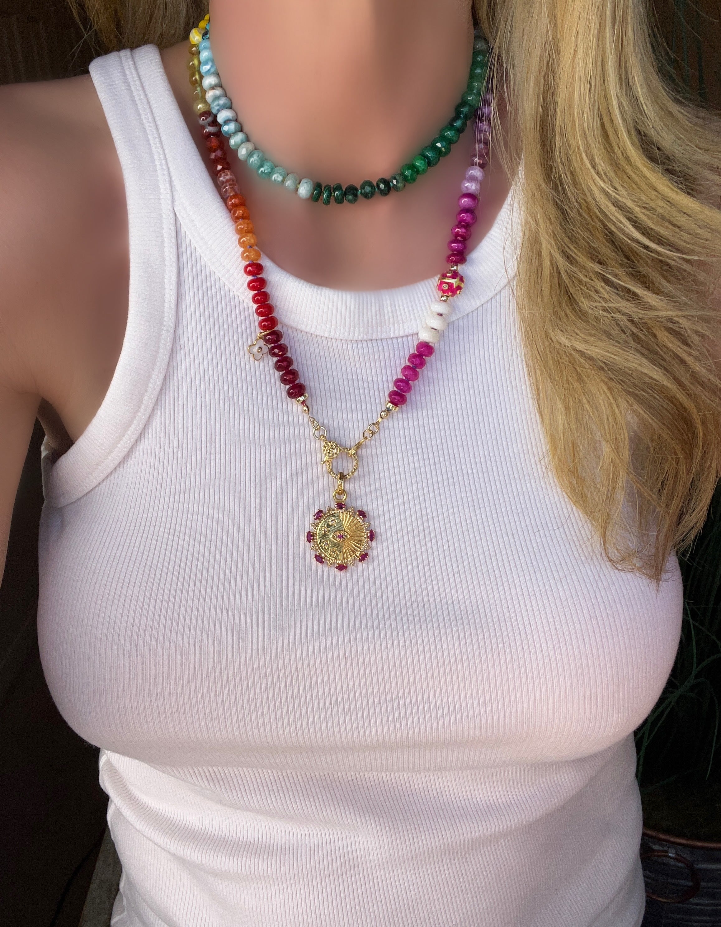 Venetian Multi Colour Bead Necklace